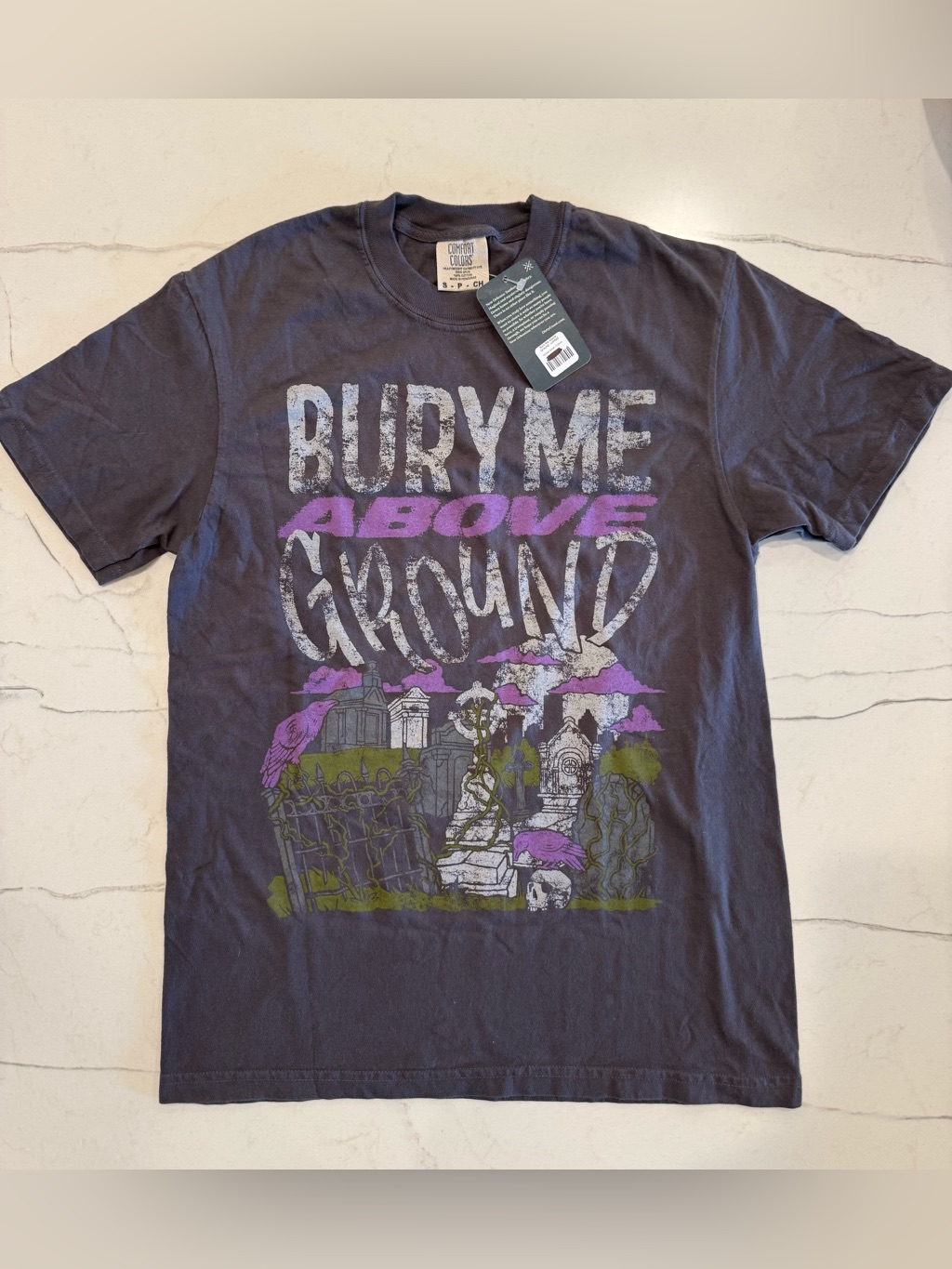‘Bury Me Above Ground’ New Orleans Tee, Unisex Size S, Nwt